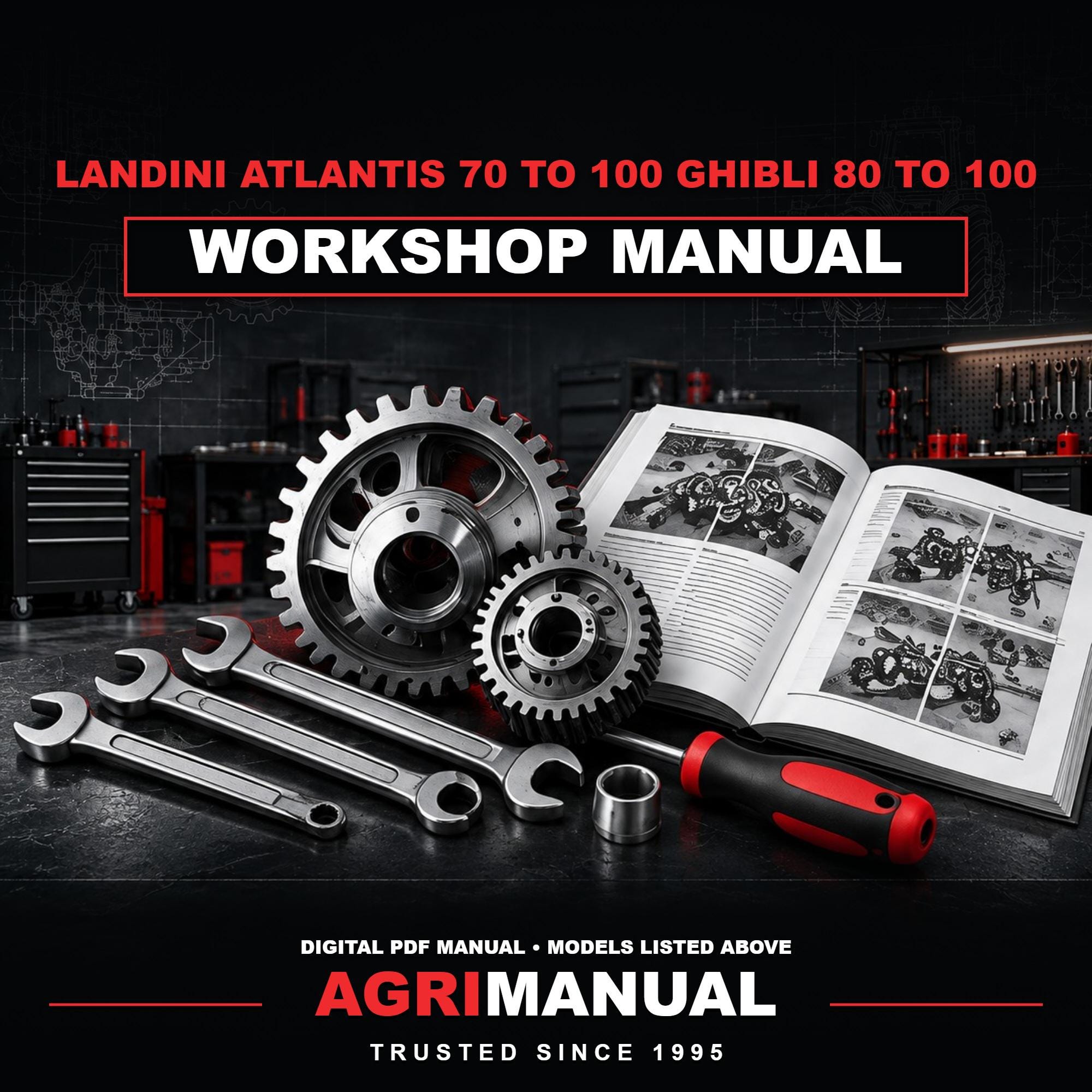 Landini Atlantis 70 to 100 Ghibli 80 to 100 Workshop Manual - Etsy