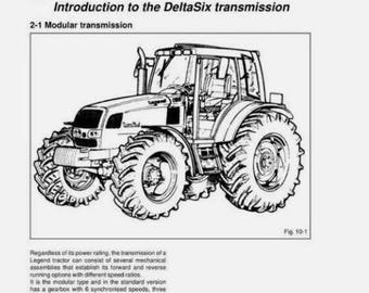 Landini Delta Six Getriebe Werkstatt Handbuch