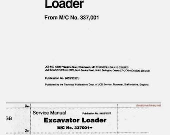 Instrukcja obsługi koparko-ładowarki Jcb 1400 1400b