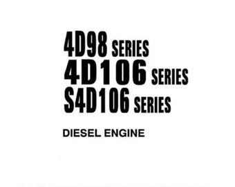 Manual de taller de los motores KOMATSU 4D98, 4D106, S4D106 181 PÁGINAS