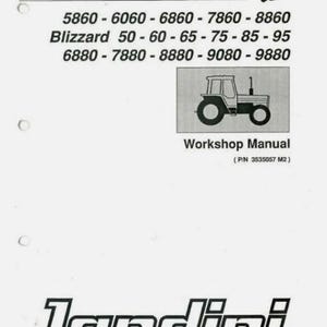 Landini 5860 to 9880 workshop Manual