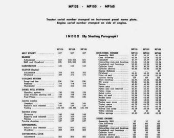 Massey Ferguson 135 150 165 TMM Werkstatt-Handbuch