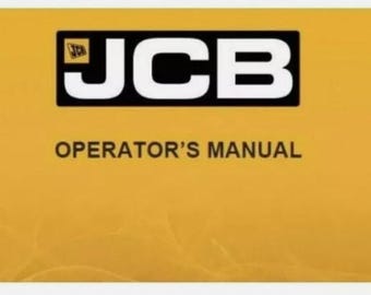 Operator’s Manual For JCB 1115S , 1125 , 1135 Fastrac. from S/N 737001