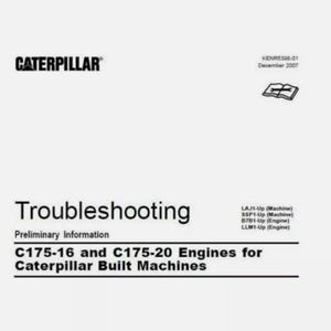 Troubleshooting Manual For Caterpillar Cat C175-16 and C175-20 Engine