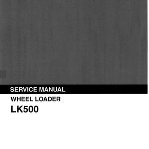 KOBELCO LK500 WHEEL LOADER service workshop manual