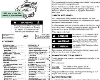 Honda GXV Series Engines Manuals