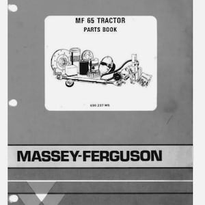 Massey Ferguson 65 Dealers Parts Manual