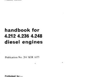 Perkins 4.236 4.212 4.248 Operators Engine Manual
