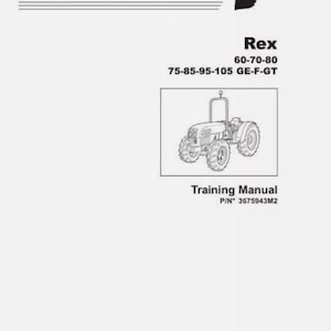 Landini Rex 60 70 80 75 85 95 105 GE-F-GT models Workshop Manual