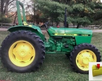Operator’s and Daily Service Manual For John Deere 1250 Tractor