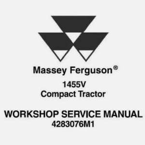 Service Repair Manual For Massey Ferguson 1455V Compact Tractors.