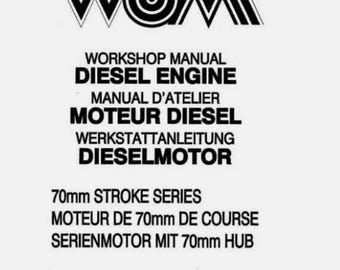 Kubota Motor-Diesel-70MM-Hub Werkstatt-Handbuch