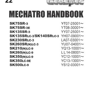 KOBELCO Acera GEOSPEC MECHATRO manual