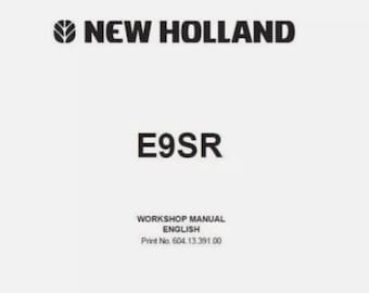 New Holland E9SR Minibandgrävmaskin Service Reparation Verkstadsmanual