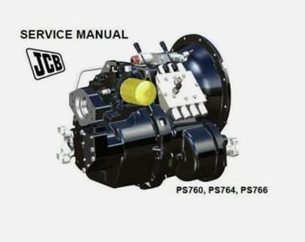Service Repair Manual for JCB PS760, PS764, PS766 Transmission.