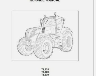 New Holland T8.275 T8.300 T8.330 T8.360 T8.390 Dealers Workshop Manual