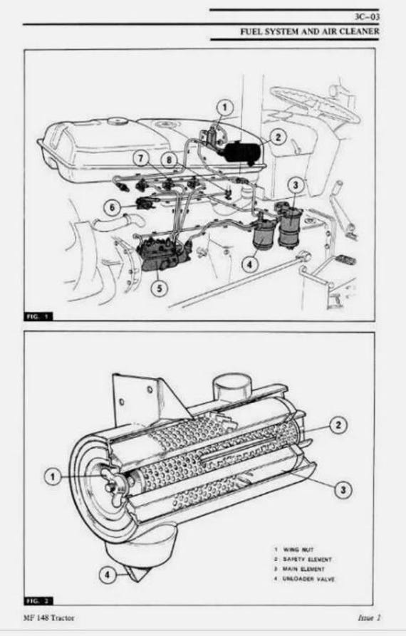 Massey Ferguson Mf 148 135 Traktor Service Reparatur Werkstatt Handbuch Werkstatt Überholung - Schweiz