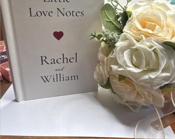 Diario con nombre personalizado de tapa dura / Pequeñas notas de amor / Personalizado