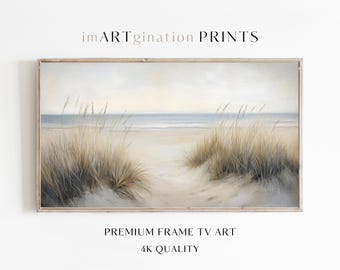 Frame TV Beach Art Frame Tv Summer Decor Vintage Beach Oil Painting Frame Tv Art Boho Summer Frame TV Art Ocean Frame Tv Art Summer Beach