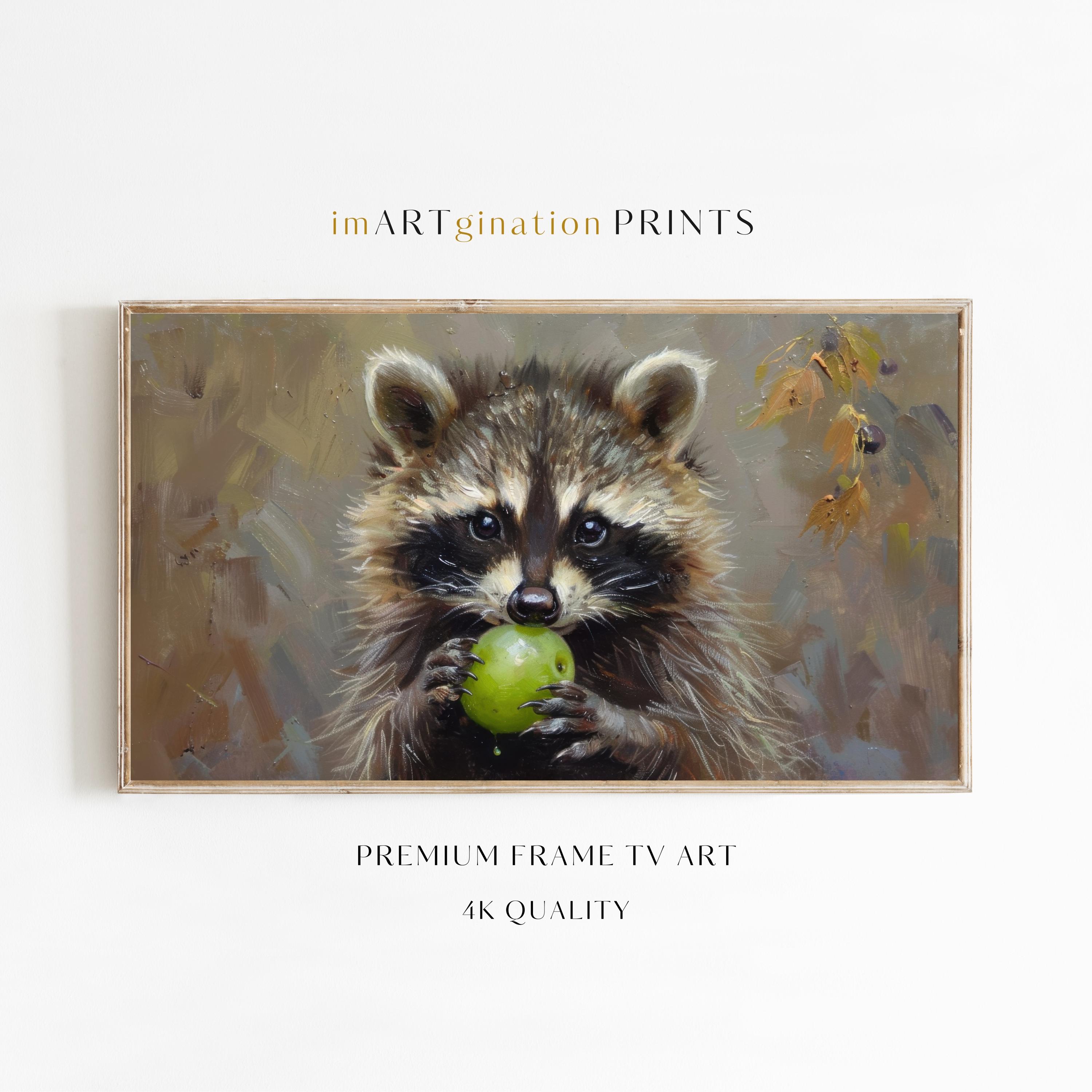 Raccoon Wallpaper - Etsy, image size:3000x3000