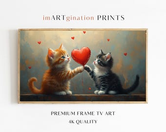 Frame TV Art Valentines Day Cats Frame TV Art Valentines Day Frame Tv Art Cats Hearts Frame Tv Art  Valentines Day Cats Frame Tv Valentines