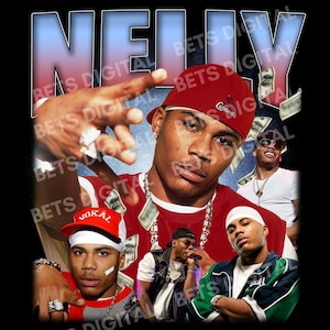 ☆Nelly☆ Hiphop G-rap Nelly T-shirt Nelly Vintage Shirt Graphic Vintage Shirt
