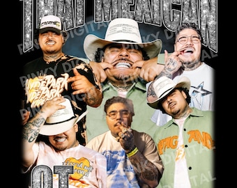 That MEXICAN OT T Shirt Design. PNG Digital 4500x5100 px. Hiphop, Rap, Retro, 90s Vintage, Bootleg Tee. Instant Download And Ready To Print.