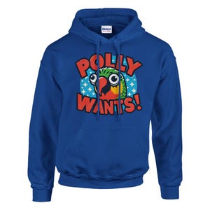 POLLY WANTS! - Charity Parrot Tops - Classic Unisex Pullover Hoodie | Gildan® 18500