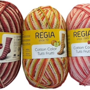 Regia Sokkengaren Vingerzetting Wol Nylon Duitsland Katoen Tutti Frutti