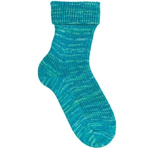 Opal Sock Yarn - Funny Fruits - 11415 4 ply - Turquoise Blue - Fingering weight - Germany Fingering