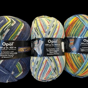 Opaal sokkengaren Hundertwasser, wol, 4 lagen, vingerwol nylon