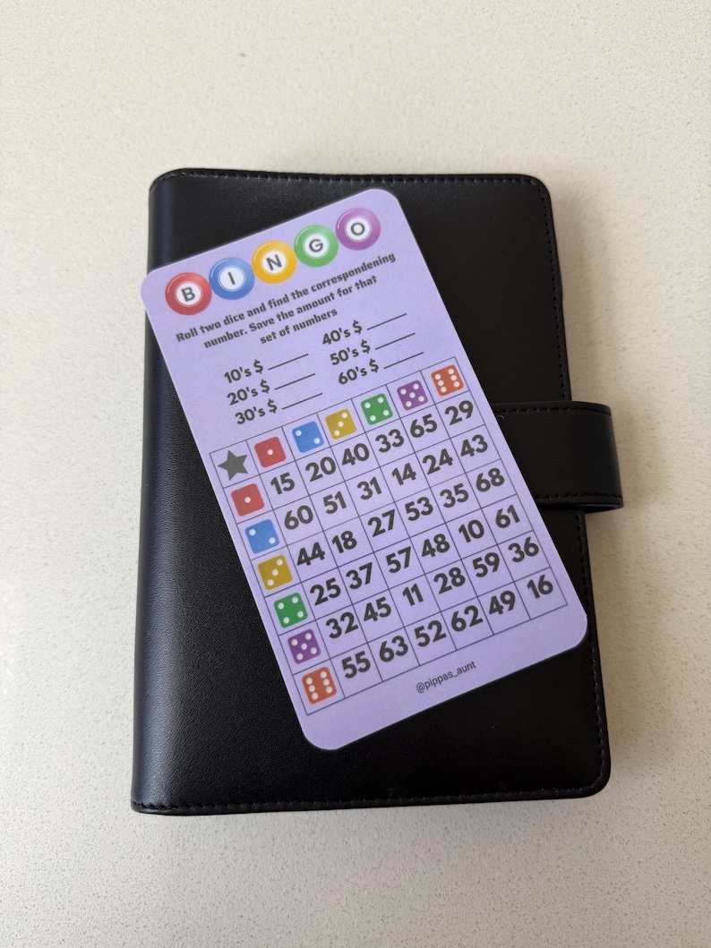 Bingo Savings Challenge - Etsy