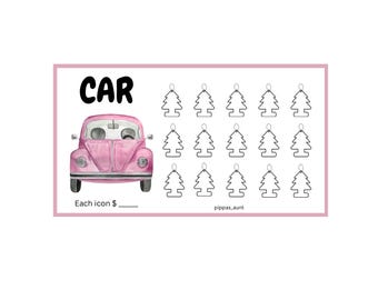 Car Savings Tracker A6 size