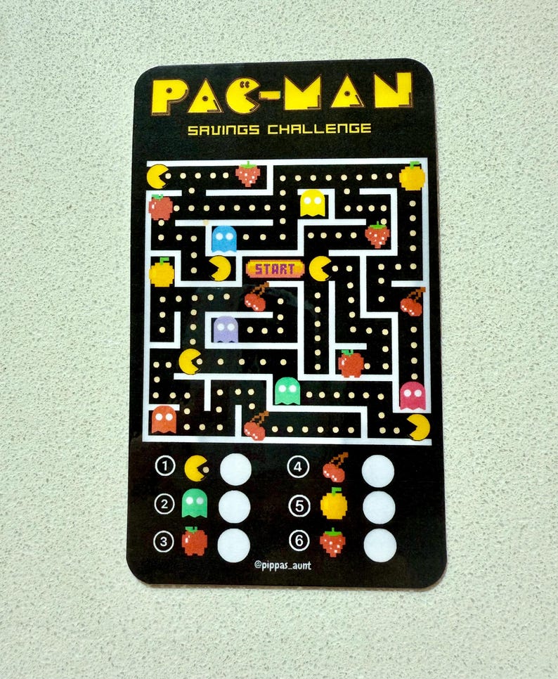 Arcade Game Savings Challenges - Etsy