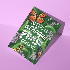 Tu étais là à chaque phase de ma vie | Carte de remerciement | Carte de souhait