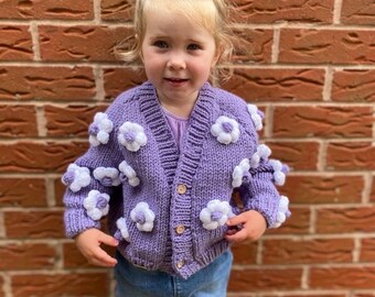 Chaquetas de punto niña hechas a mano sale