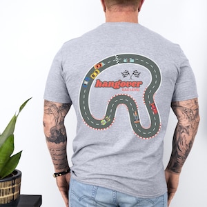 Game Shirt Race Track Massage Shirt voor heren - Perfect cadeau voor heren, wegenkaart, kerstcadeau voor papa