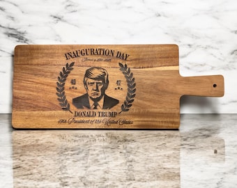 Donald Trump inauguration charcuterie/cutting board