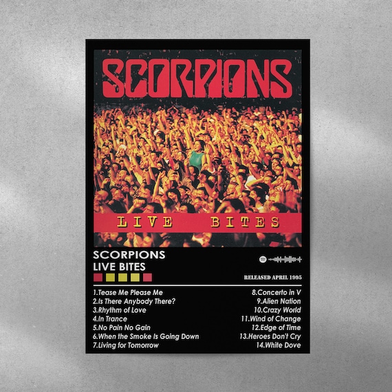 Scorpions Live Bites Album Poster | Matte Music Print - Etsy