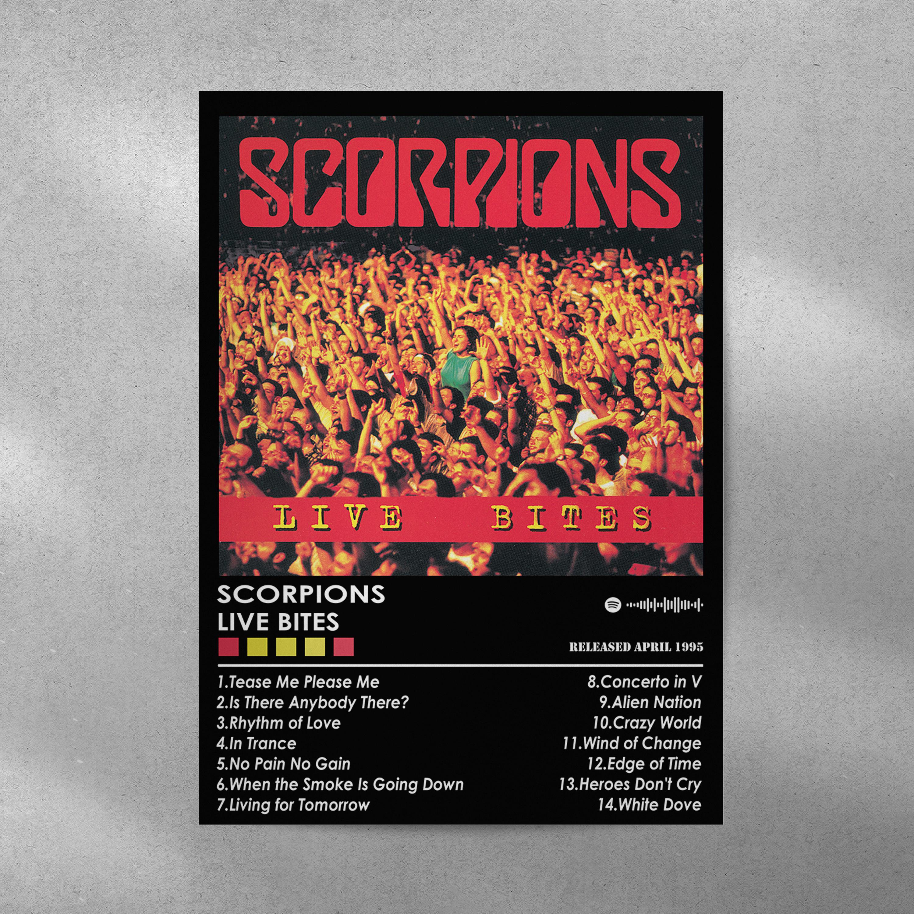 Scorpions Live Bites Album Poster | Matte Music Print - Etsy