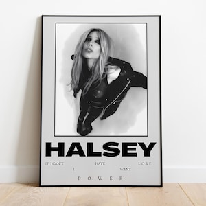 Halsey Poster Print |  Music Poster | Album Cover Poster | Wall Decor | Music Gift | Room Decor