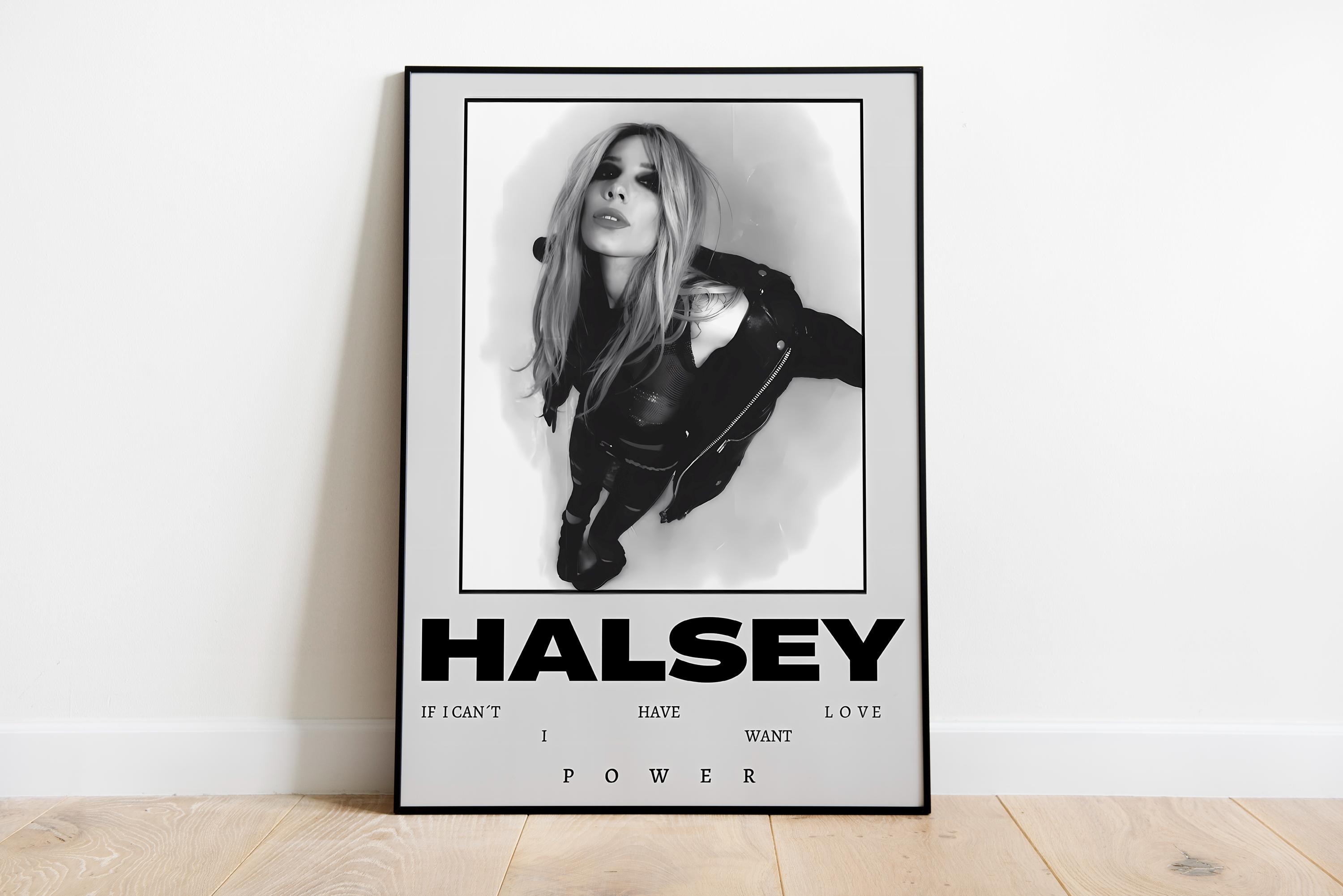 Halsey Album Cover Poster | Black and White Music Print - Etsy