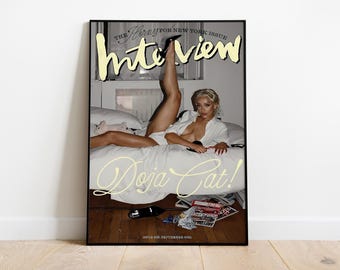 Doja Cat Interview Magazin Cover Poster | Musik Wandkunst