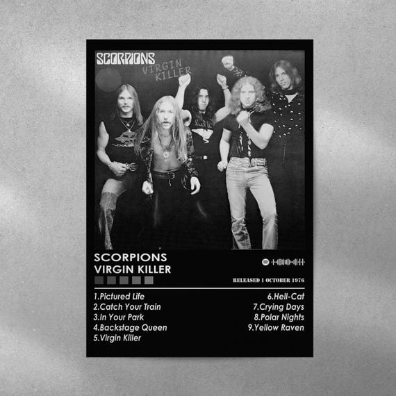 Scorpions Virgin Killer Album Poster | Matte Music Print - Etsy