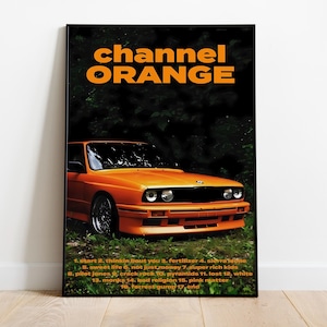 Póster impreso de Frank Ocean / Póster musical / Póster de portada de álbum / Decoración de pared / Regalo musical / Decoración de habitación