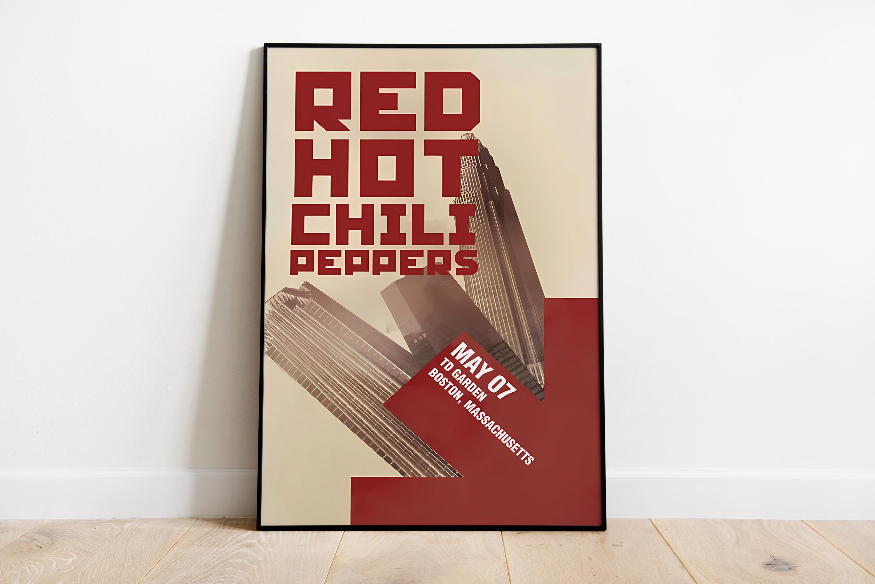 T-shirt Red Hot Chili Peppers Unlimited Love Tour 2023 - Taille S à 5XL - Noir