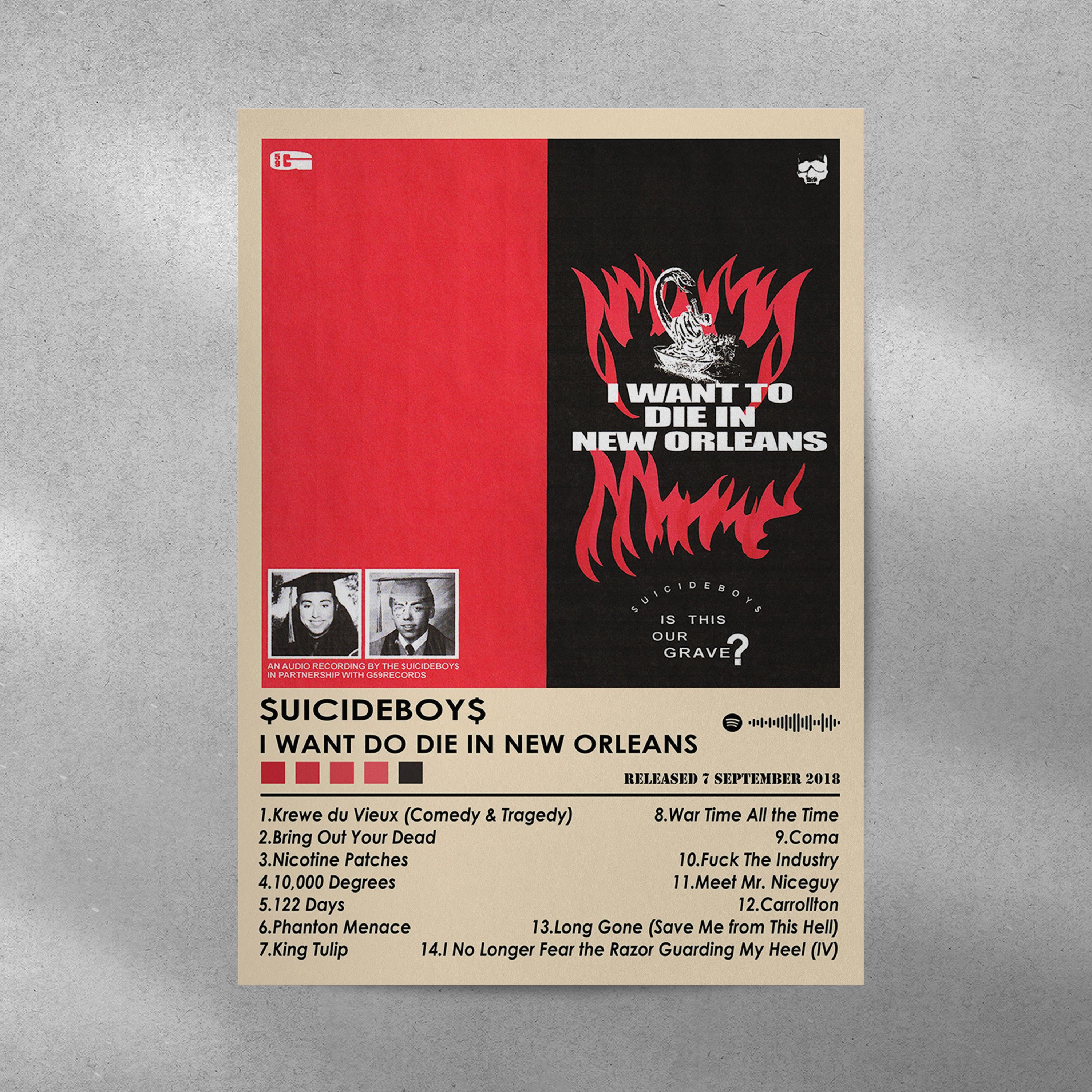 Suicide Boys 'I Want to Die in New Orleans' Poster | Music Album
