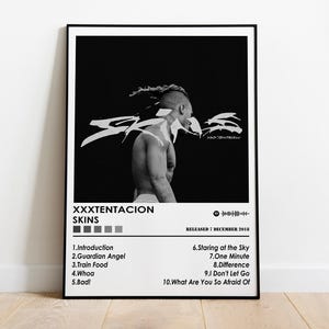 XXXTENTACION Poster Print | Skins Poster | Music Poster | Album Cover Poster | Wall Decor | Music Gift | Room Decor