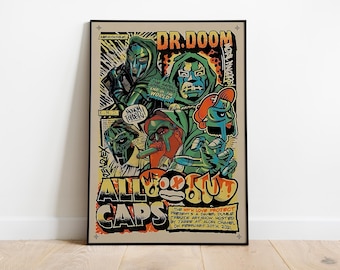 MF Doom Poster Print |  Music Poster | Album Cover Poster | Wall Decor | Music Gift | Room Decor