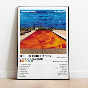 Red hot chili peppers poster - Etsy 日本